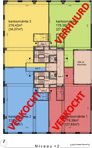 Kantoorgebouw 149A (+2) plan